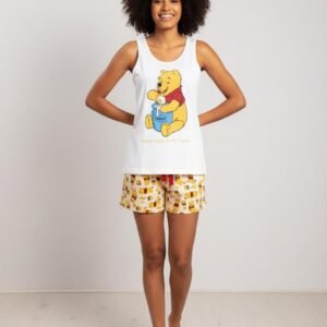 Bear Desen Şortlu Bayan Pijama Takım