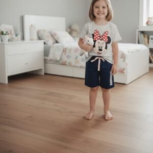 Disney Çocuk Gri Siyah Şortlu Takım