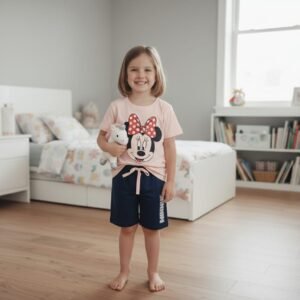 Disney Çocuk Pembe Lacivert Şortlu Takım