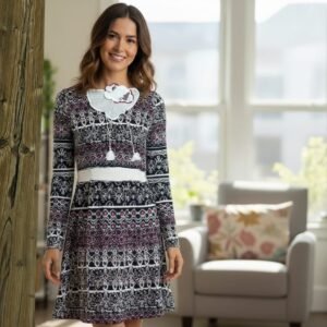 Bayan Uzun Kol Elbise